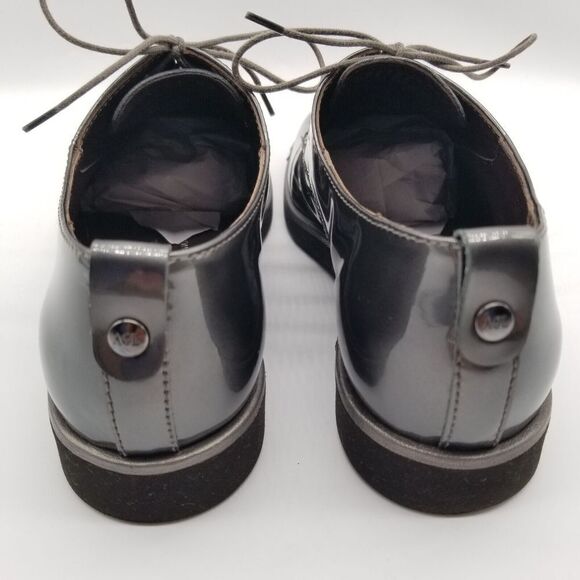 AGL Attilio Giusti Leombruni Women Oxfords  Shoes Size 6.5  Gray Patent Leather - Picture 4 of 8